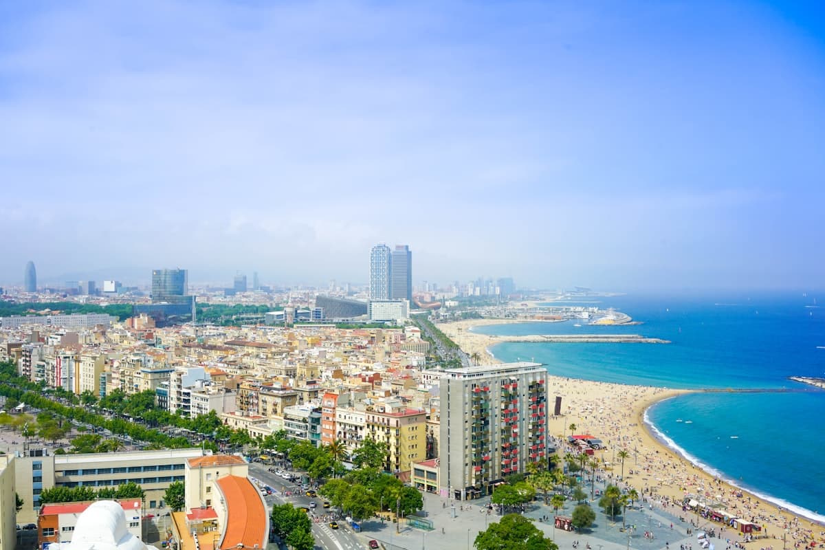 Family enjoying Barcelona with kids